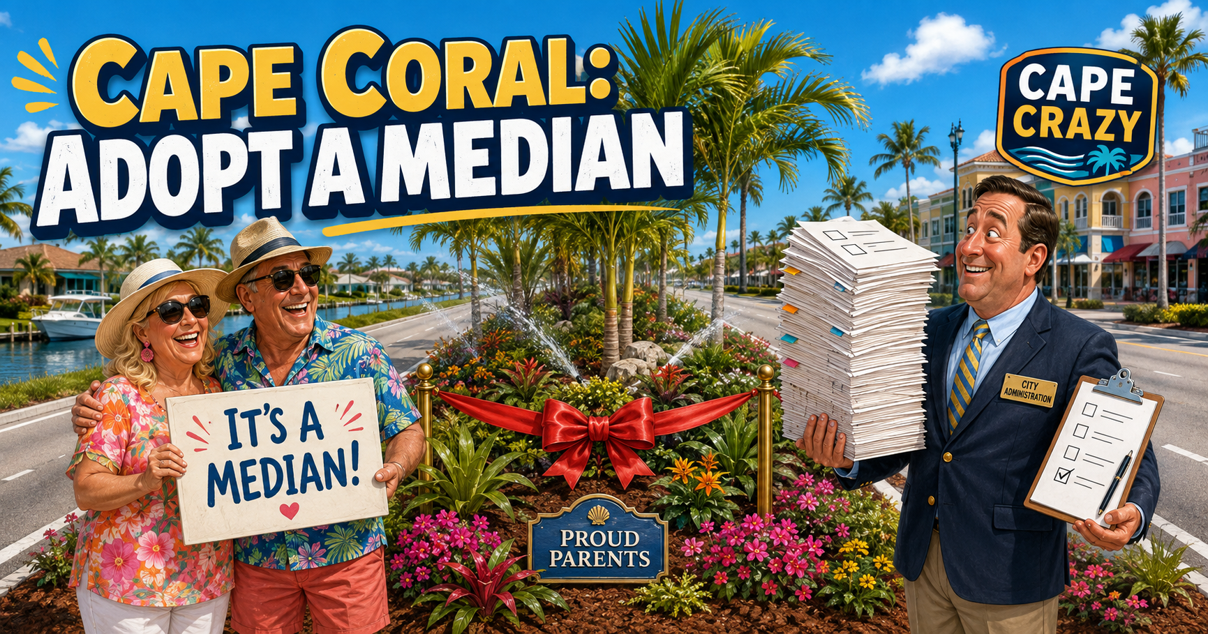 Cape Coral Invites Residents to Adopt a Median Because Apparently Roads Need Parents Too