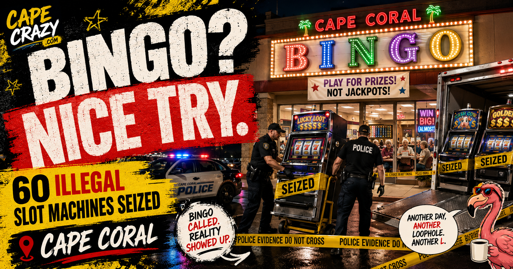 Cape Coral Bingo Hall Loses 60 ‘Bingo’ Machines — Regulators Say Nice Try