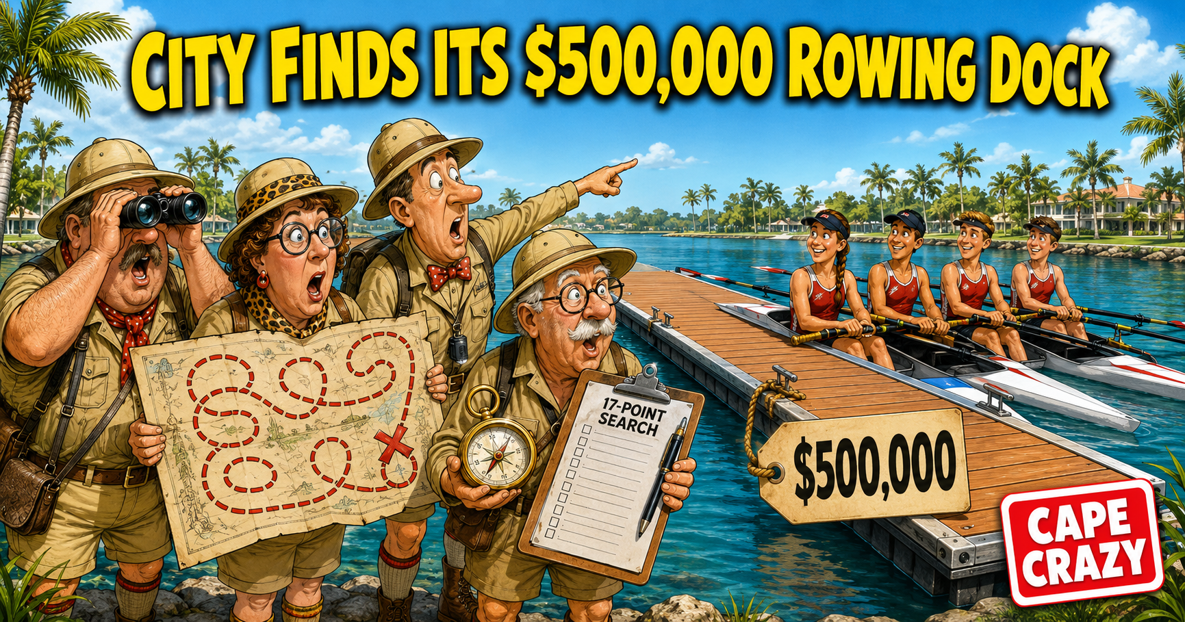 Cape Coral Spends Months Searching for Rowing Site, Eventually Discovers the $500,000 Rowing Dock