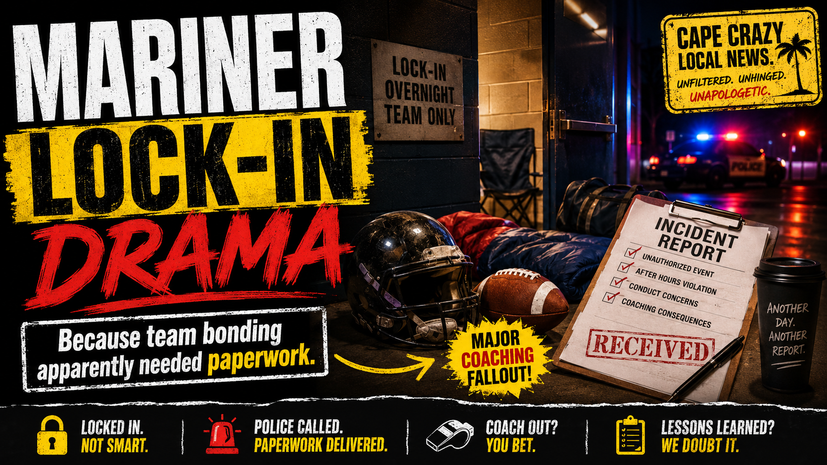 Mariner High Football “Lock-In” Leads to Police Report and Coaching Shake-Up