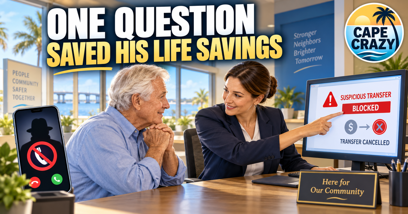 One Question From a Cape Coral Banker Saved an 88-Year-Old Man’s Life Savings